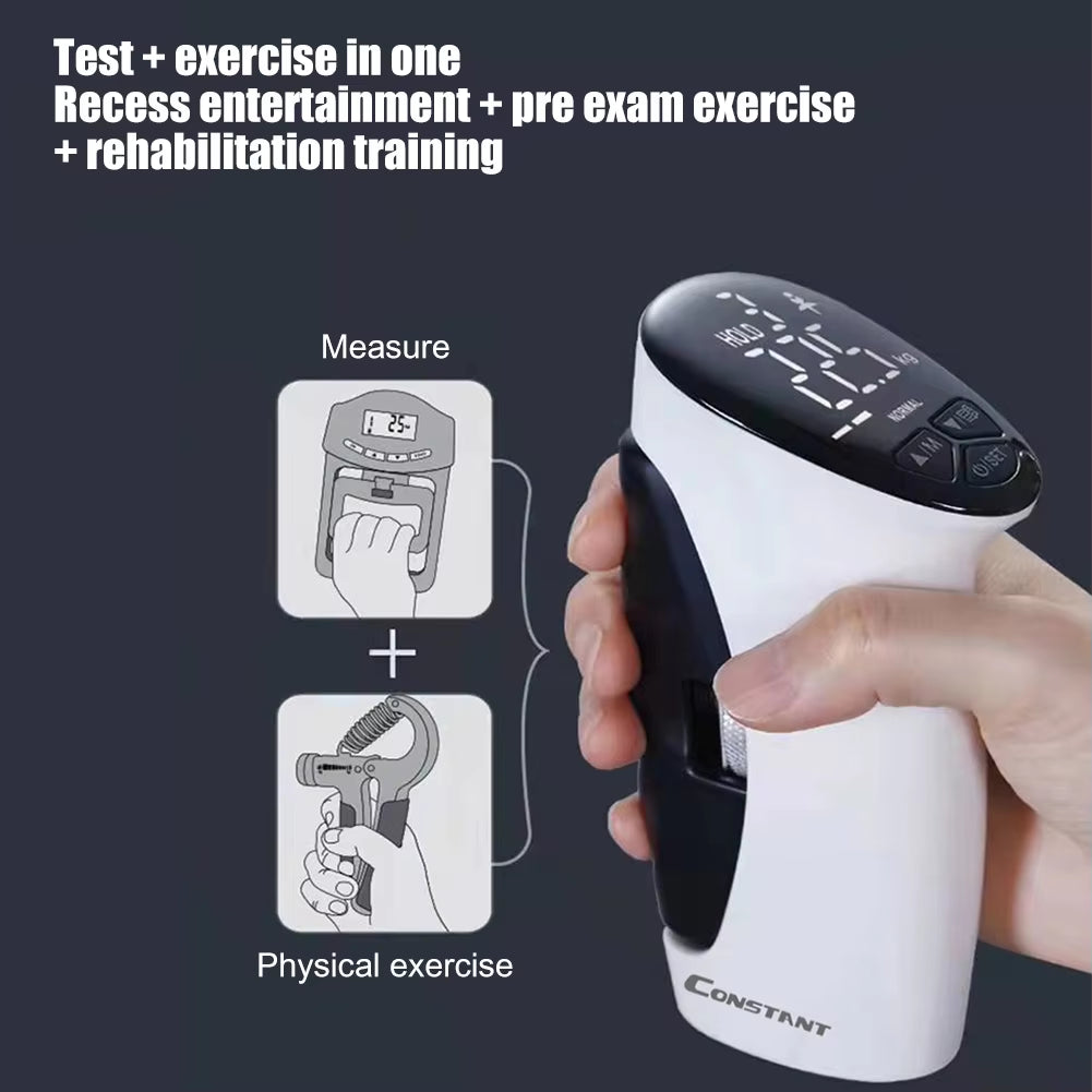 Dynamometer Digital Grip Strength Meter Auto Capturing Electronic Grip Power Excerciser LED Display Accurate for Muscle Building