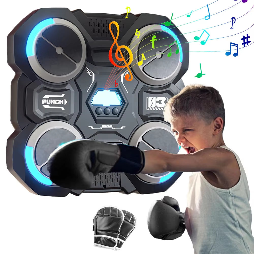 Music Boxing Machine Bluetooth-Compatible Music Boxing Machine Children'S Music Boxing Machine Smart Boxing Machine Wall Mounted